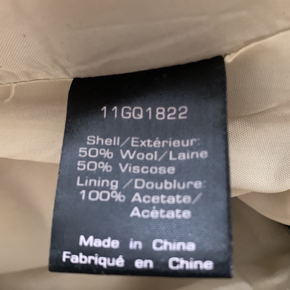 Sandra Angelozzi Wheat Coloured Wool Blend Skirt NWT - Picture 7 of 7